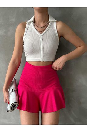 دامن صورتی زنانه مخلوط پلی استر Brood - کد 817128883