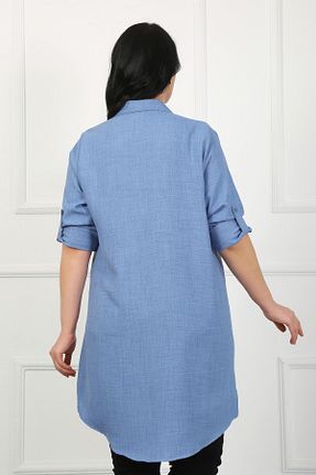 تونیک سایز بزرگ سرمه ای زنانه بافتنی By Alba Collection - کد 691036853