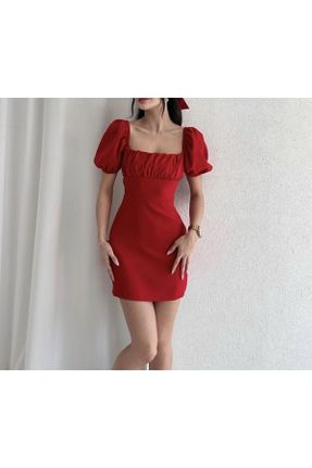 لباس مجلسی قرمز زنانه اسلیم فیت بدون آستر کد 816740535