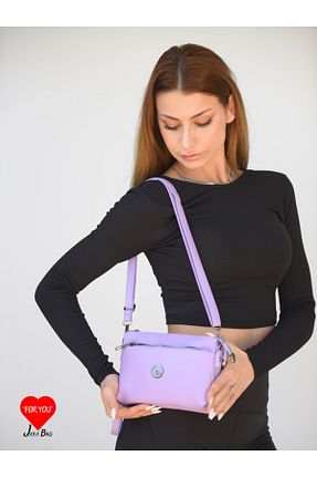کیف دوشی بنفش زنانه چرم مصنوعی JARA Bag - کد 816739563