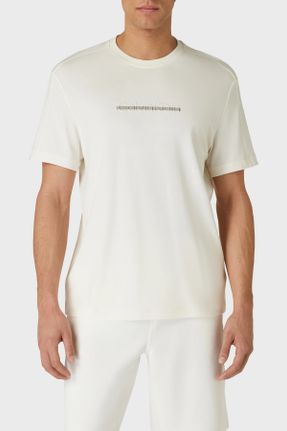تی شرت سفید مردانه رگولار یقه گرد کد 816740674