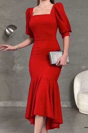 لباس قرمز زنانه بافتنی کد 816764959