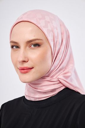 شال صورتی زنانه پلی استر SAKAFASHİON - کد 816768515