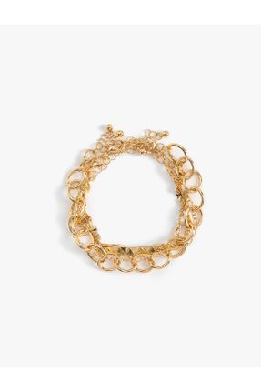 دستبند جواهر طلائی زنانه کد 805920428