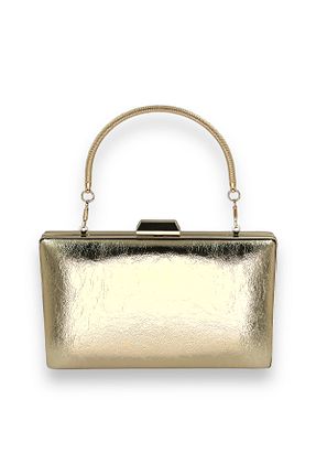 کیف مجلسی طلائی زنانه پارچه ای Biçanta - کد 816901990