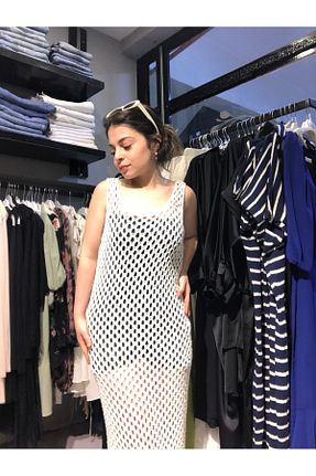 لباس بژ زنانه بافتنی SUMMER - کد 816959185