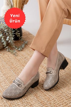 کفش کژوال بژ زنانه پاشنه کوتاه (1 - 4 سانتی متر) Dericalle shoes - کد 817006292