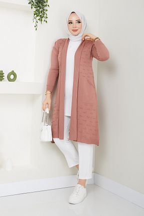 رویه حجاب صورتی زنانه رگولار Pamuk Butik - کد 817011474