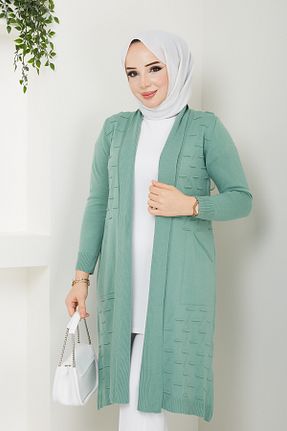 رویه حجاب سبز زنانه رگولار Pamuk Butik - کد 817011224