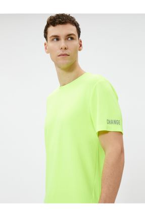 تی شرت مشکی مردانه رگولار پلی استر یقه گرد تکی کد 727872301