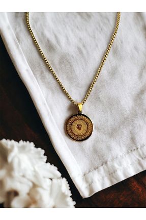 گردنبند استیل ( فولاد ) طلائی زنانه استیل ضد زنگ İNN JEWELLERY - کد 816713796