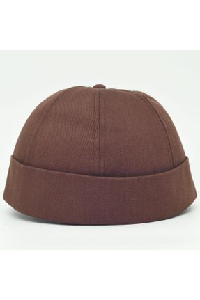 کلاه قهوه ای مردانه پنبه (نخی) کد 816746278