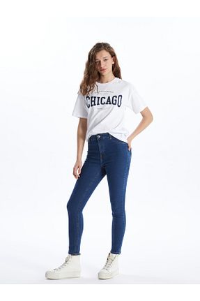 شلوار جین آبی زنانه پاچه تنگ LC Waikiki - کد 816903634