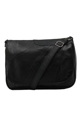 کیف پستچی مشکی زنانه چرم خالص Çanta Sepetim - کد 43848841