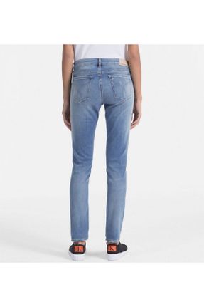 شلوار جین آبی زنانه پاچه ساده جین ساده پوشاک ورزشی بلند کد 816973297