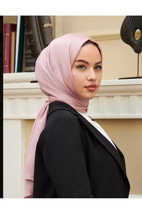 شال صورتی زنانه شیفون JANJAN - کد 816978860