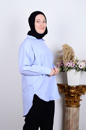 پیراهن آبی زنانه رگولار کد 817036171