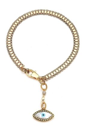 گردنبند جواهر طلائی زنانه برنز کد 248213596