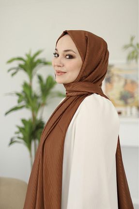 روسری قهوه ای پنبه ای başörtü dükkanı - کد 817219444
