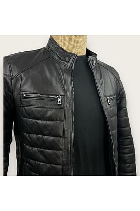 کاپشن مشکی مردانه Relaxed ALWAYS LEATHER - کد 805337899