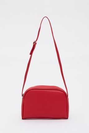کیف دوشی قرمز زنانه چرم مصنوعی کد 757563688