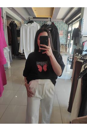 شلوار پارچه ای سفید زنانه بلند Sublime Butik - کد 817303309