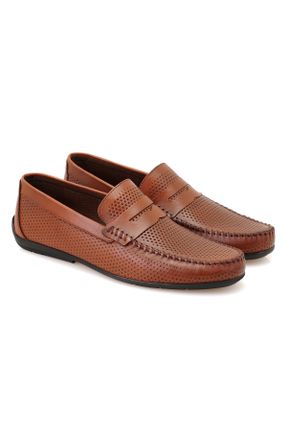 کفش لوفر قهوه ای مردانه پاشنه کوتاه ( 4 - 1 cm ) کد 658248757