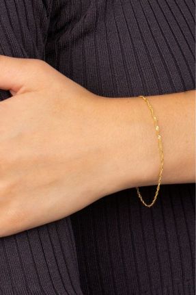 دستبند جواهر طلائی زنانه کد 817328799