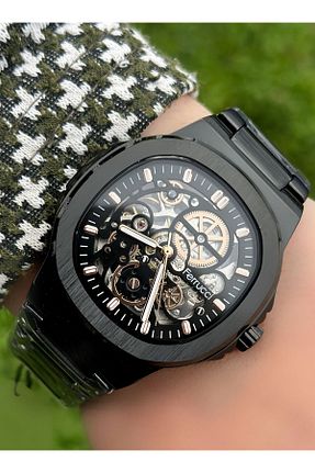 ساعت مچی مشکی مردانه 41-45 میلی متر Ferrucci - کد 817396586