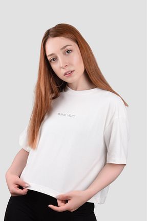 تیشرت نباتی زنانه اورسایز BlankaVesto - کد 817470157