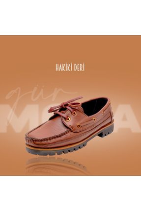 کفش کلاسیک قهوه ای زنانه چرم طبیعی پاشنه کوتاه ( 4 - 1 cm ) پاشنه ضخیم کد 701698630