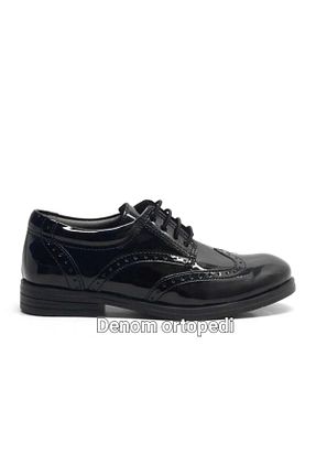 کفش کلاسیک مشکی بچه گانه چرم مصنوعی denom ortapedi - کد 817260607