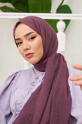 شال بنفش زنانه پنبه ای Silk Home - کد 817340619