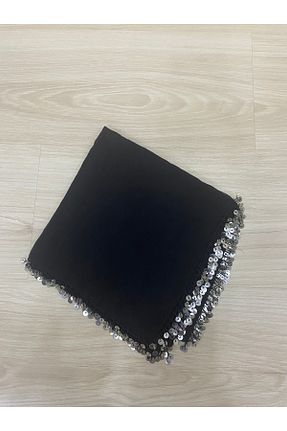 شال مشکی زنانه شیفون DİNÇLER TEKSTİL - کد 817367955