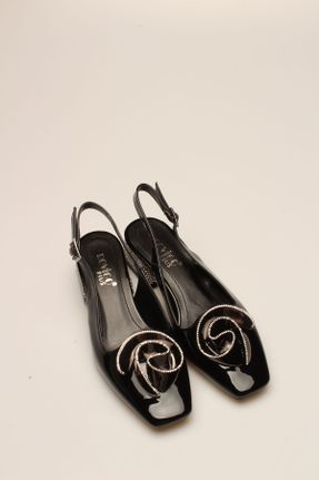 کفش پاشنه بلند کلاسیک مشکی زنانه پاشنه کوتاه ( 4 - 1 cm ) پاشنه ضخیم کد 817177865