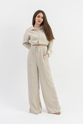 شلوار طوسی زنانه پارچه TUA MODA - کد 817197143