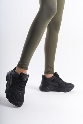 کفش اسنیکر مشکی زنانه بند دار BAKGİY - کد 817237651