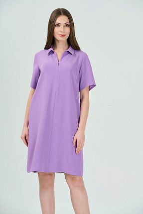لباس بنفش زنانه بافتنی TOLGA SARAÇOĞLU - کد 817397268