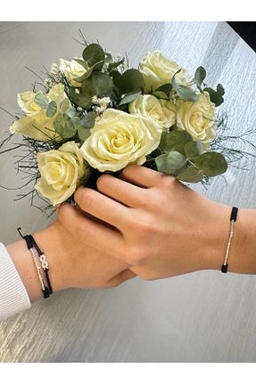 دستبند نقره مشکی زنانه 925 عیار EKA TASARIM - کد 817294368