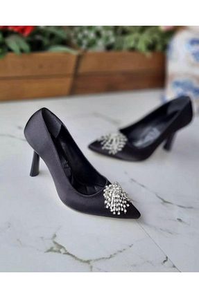 کفش استایلیتو مشکی پاشنه نازک MİSS PARK MODA - کد 817336996