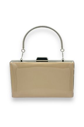 کیف مجلسی بژ زنانه چرم لاکی Biçanta - کد 817380417