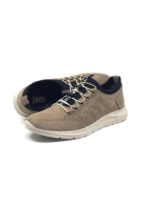 کفش کژوال قهوه ای مردانه چرم طبیعی پاشنه کوتاه ( 4 - 1 cm ) پاشنه ساده کد 817375424