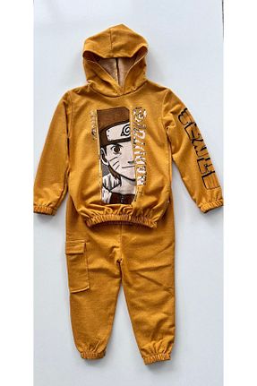 ست بالاتنه و پائین تنه نارنجی بچه گانه بافتنی patpat baby - کد 817502813