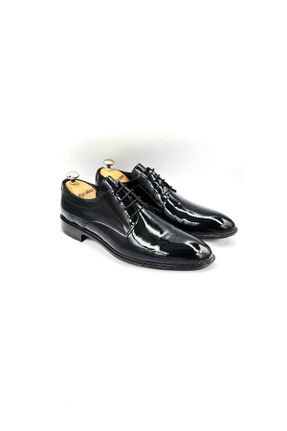 کفش کلاسیک مشکی مردانه چرم مصنوعی پاشنه کوتاه ( 4 - 1 cm ) پاشنه نازک کد 319520172
