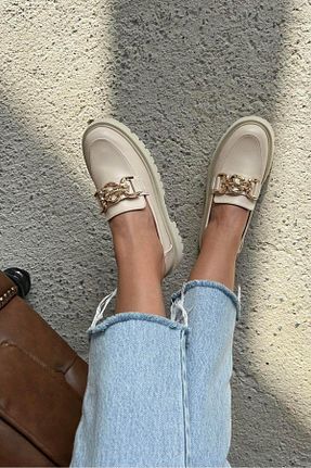 کفش کلاسیک بژ زنانه چرم مصنوعی Stilbagshoes - کد 817541360