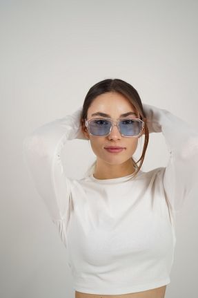 عینک آفتابی آبی زنانه UV400 Stil Noktası - کد 817669323