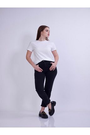 تیشرت سفید زنانه گشاد GE MARK - کد 817699443