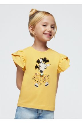 تی شرت زرد بچه گانه رگولار کد 817812480