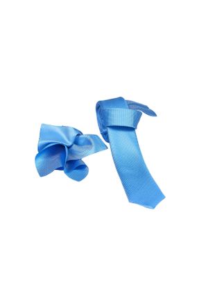 کراوات آبی زنانه ویسکون - پلی استر İnce کد 817826527