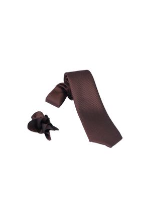 کراوات قهوه ای زنانه ویسکون - پلی استر İnce کد 817826891